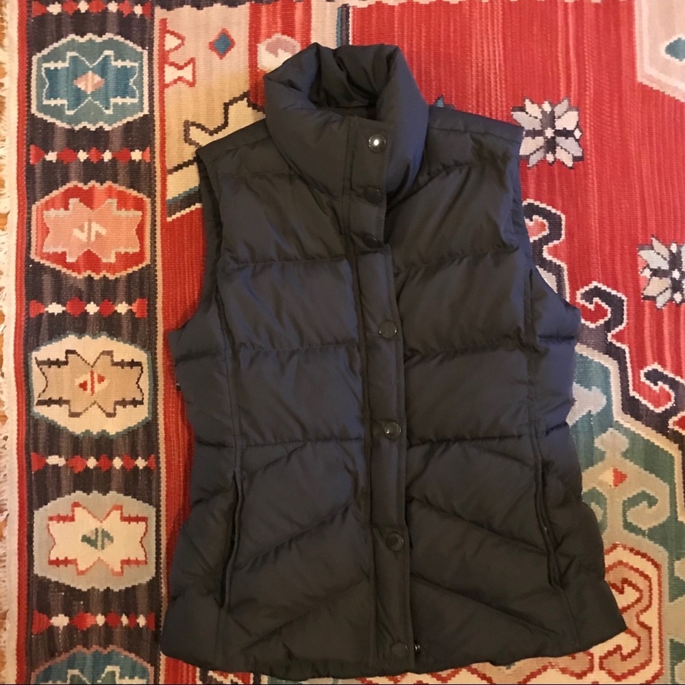 Puffy JCrew Vest Gray